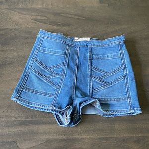 Free People Denim Shorts - Side Zip